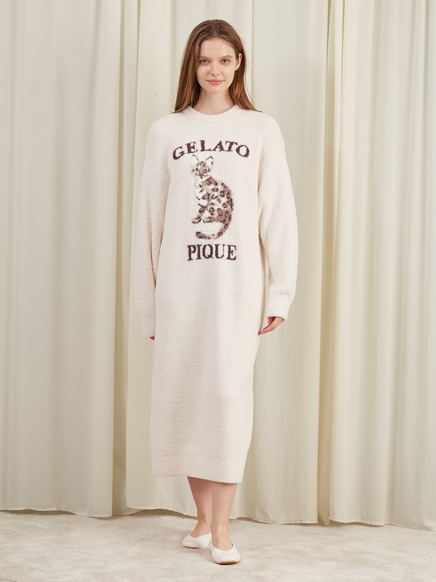 【ONLINE限定】CAT&DOGジャガードワンピース