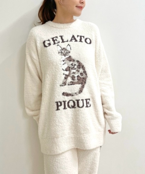 CAT&DOGジャガードプルオーバー|gelato pique(ジェラート ピケ)の通販