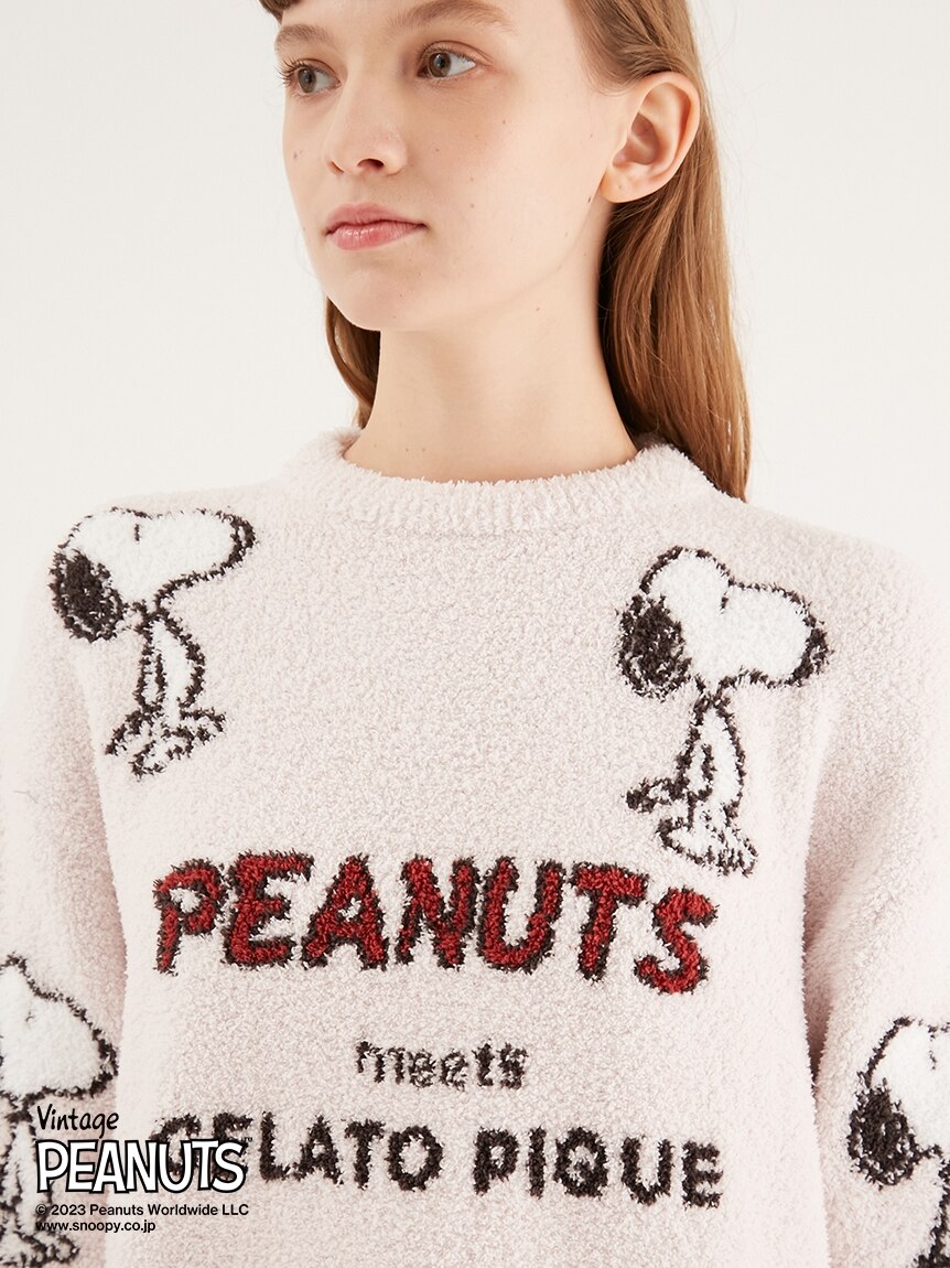 PEANUTS】総柄ジャガードプルオーバー|gelato pique(ジェラート ピケ 