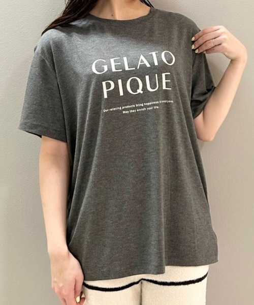 カテゴリ gelato pique - ジェラートピケ☆レーヨンロゴTシャツ