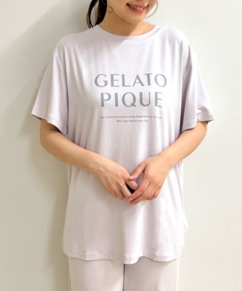 レーヨンロゴTシャツ|gelato pique(ジェラート ピケ)の通販｜アイルミネ