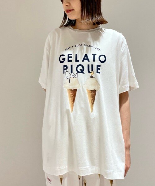 ジェラートピケ スヌーピー アイス柄Tシャツ＆ロングパンツ - 通販