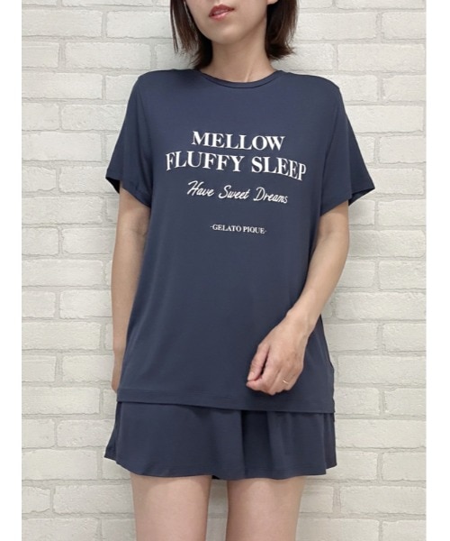 接触冷感】カラーレーヨンロゴTシャツ|gelato pique(ジェラート ピケ 
