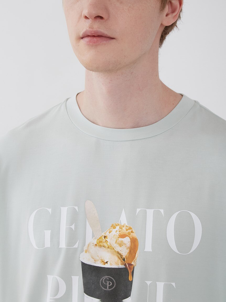 HOMME】COOLレーヨンアイスロゴTシャツ|gelato pique(ジェラート ピケ