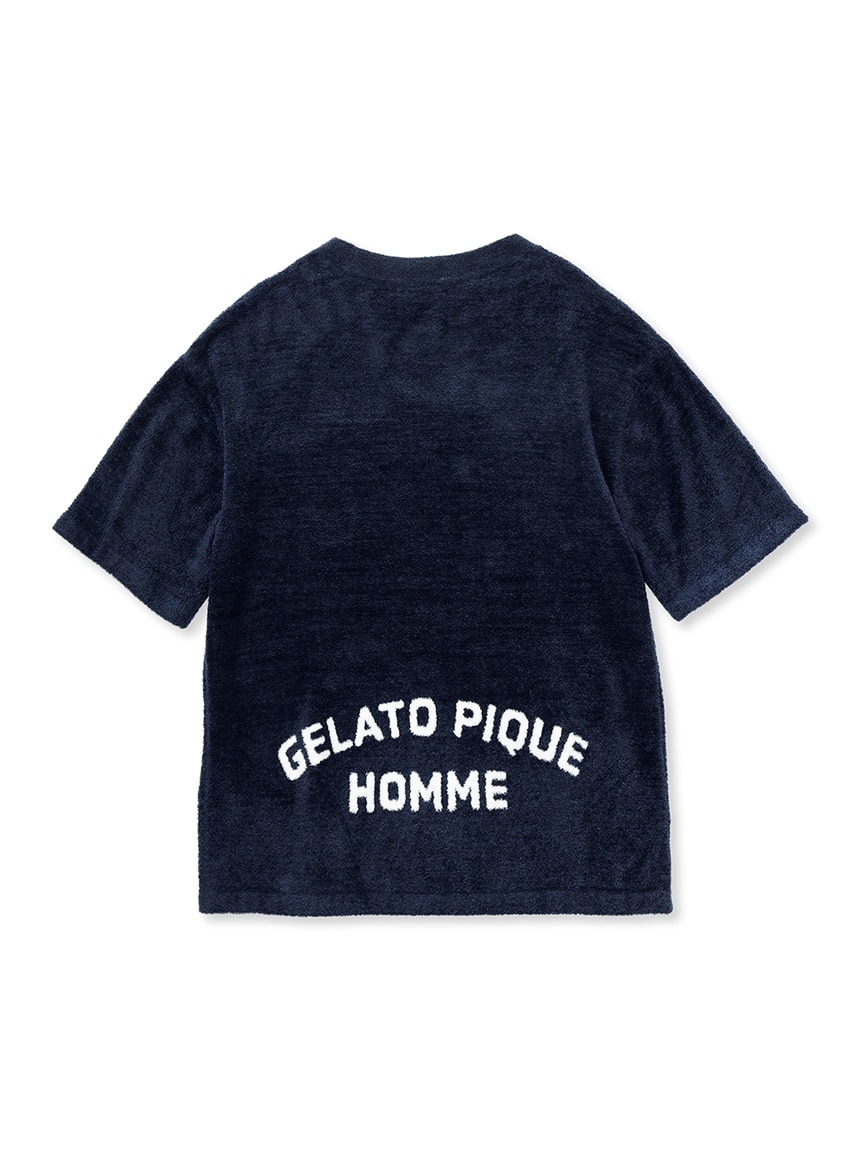 HOMME】ウォッシャブルスムーズィーロゴジャガードプルオーバー|gelato