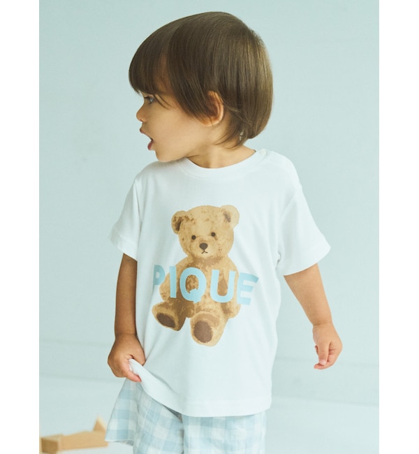 BABY】 PIQUEベアワンポイントTシャツ|gelato pique(ジェラート ピケ)の通販｜アイルミネ