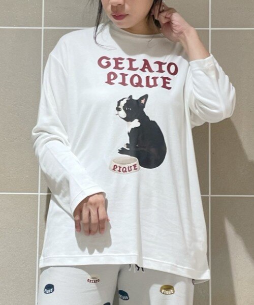 HOMME】フレンチブルドッグロングTシャツ|gelato pique(ジェラート ...