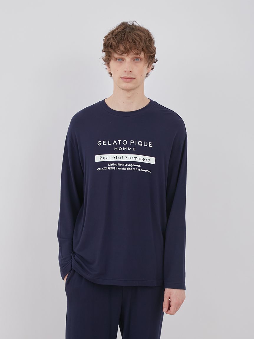 HOMME】インレイロゴロングTシャツ|gelato pique(ジェラート ピケ)の