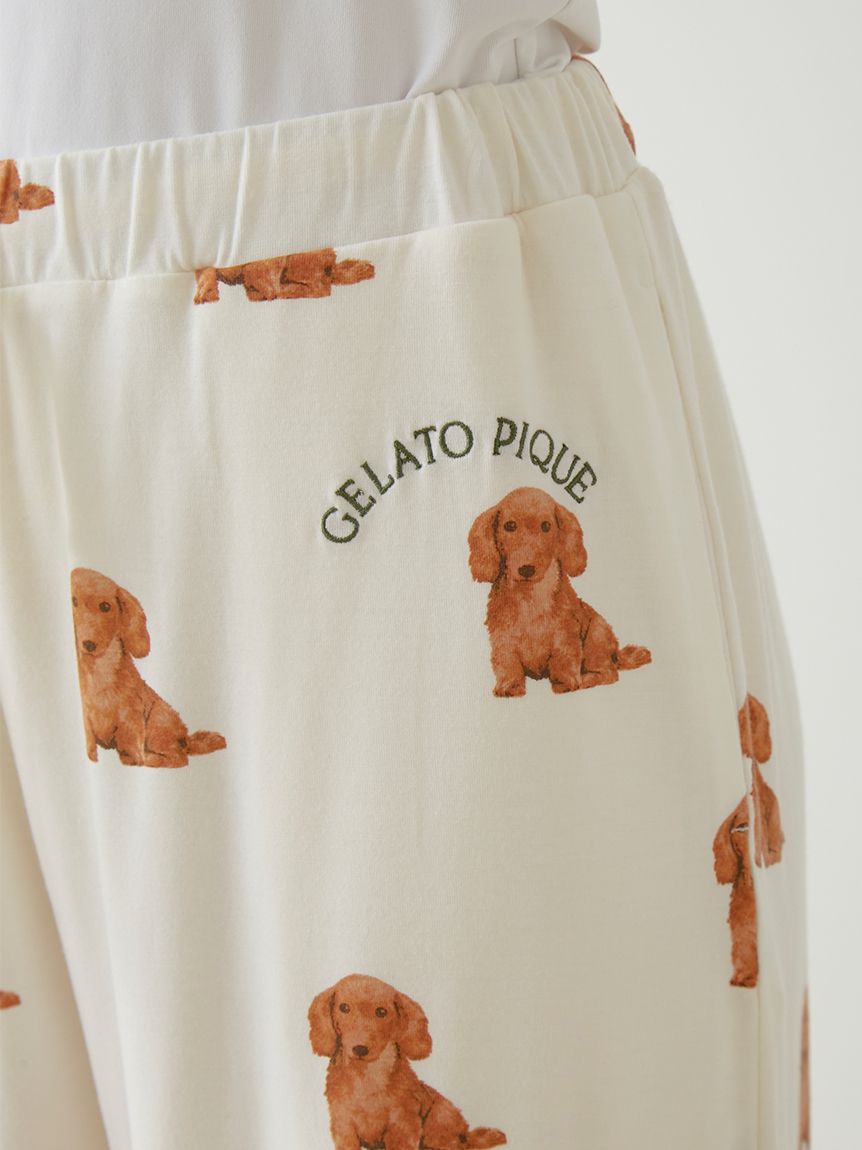 DOG柄ロングパンツ|gelato pique(ジェラート ピケ)の通販｜アイルミネ