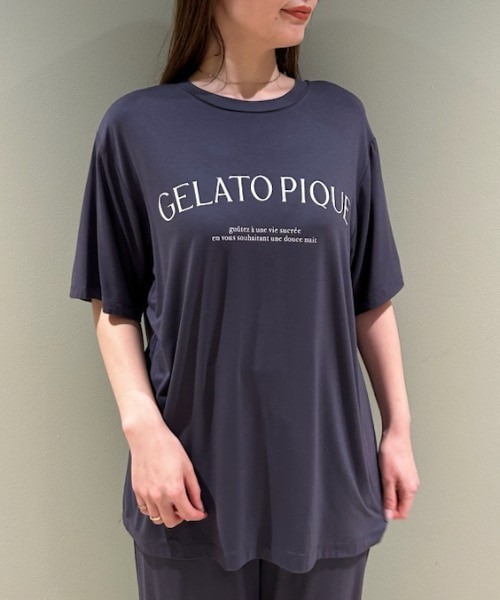 レーヨンロゴTシャツ|gelato pique(ジェラート ピケ)の通販｜アイルミネ