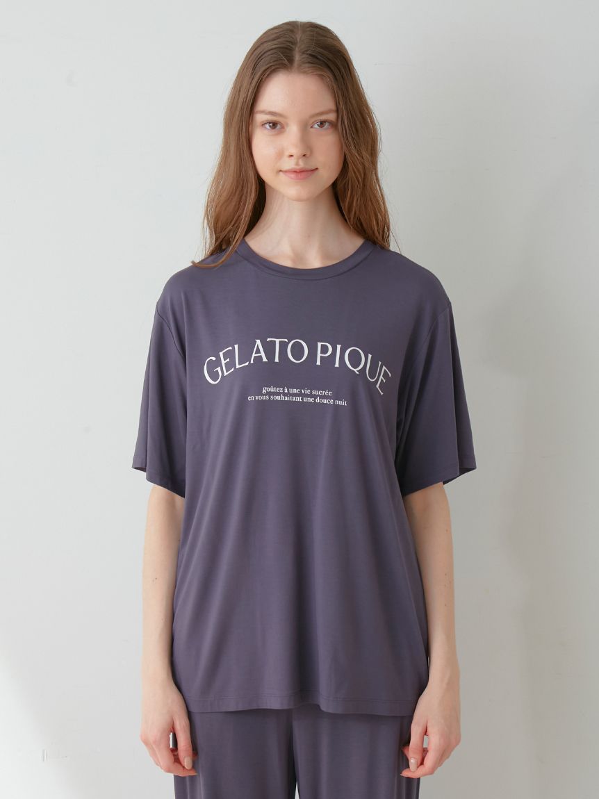 レーヨンロゴTシャツ|gelato pique(ジェラート ピケ)の通販｜アイルミネ