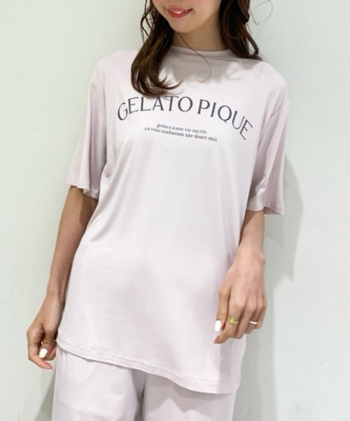 レーヨンロゴTシャツ|gelato pique(ジェラート ピケ)の通販｜アイルミネ