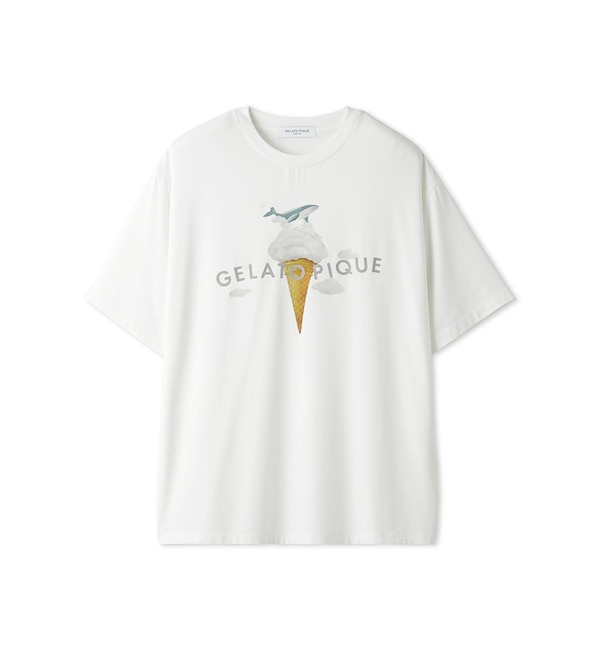 【ジェラート　ピケ/gelato pique】 【接触冷感】【HOMME】レーヨンクジラモチーフTシャツ