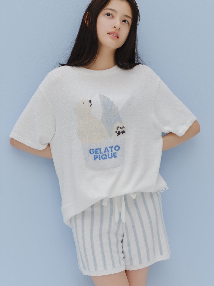 リボンモチーフTシャツ|gelato pique(ジェラート ピケ)の通販｜アイルミネ