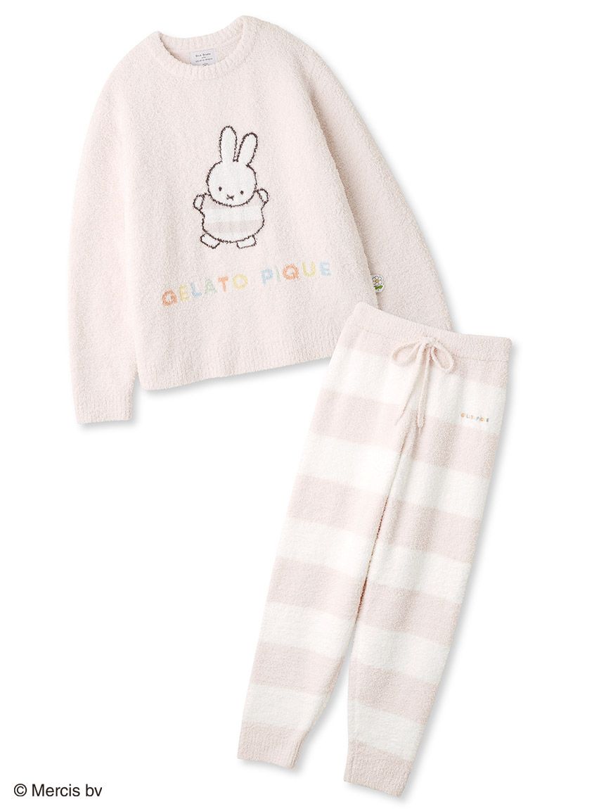 【Dick Bruna】ベビモコジャガードプルオーバー&ロングパンツセット