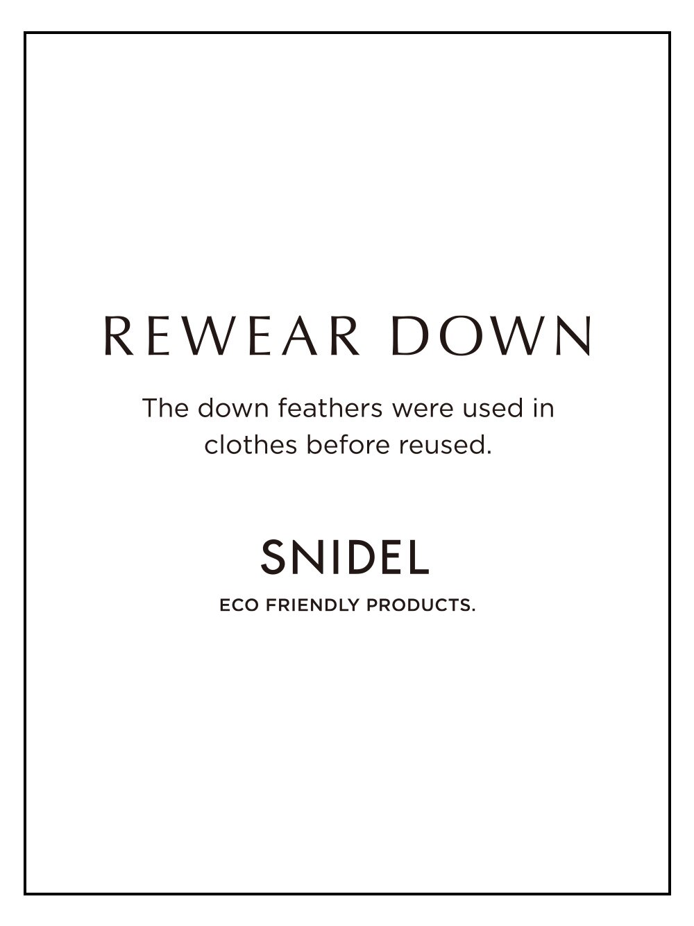 Sustainableショートダウンジャケット|SNIDEL(スナイデル)の通販