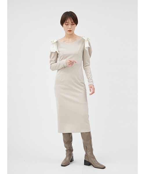 タフタリボンタイトドレス|FRAY I.D(フレイ アイディー)の通販｜アイルミネ
