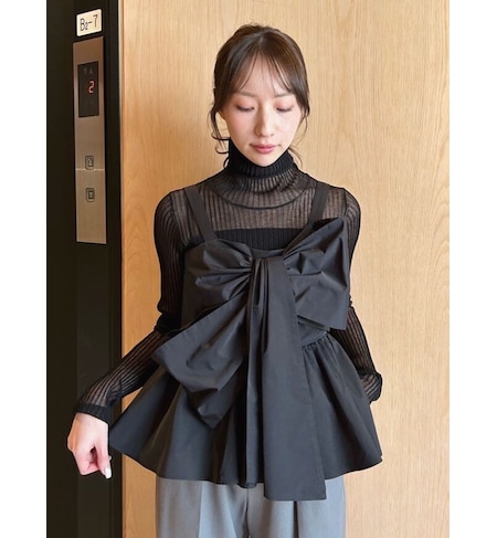 ペプラムリボントップス【WEB限定カラーあり】|FRAY I.D(フレイ 