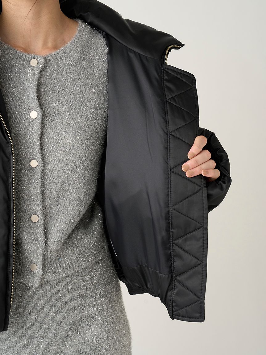 サテンパッファージャケット|FRAY I.D(フレイ アイディー)の通販|アイルミネ サテンパッファージャケット|FRAY I.D(フレイ アイディー)の通販|アイルミネ