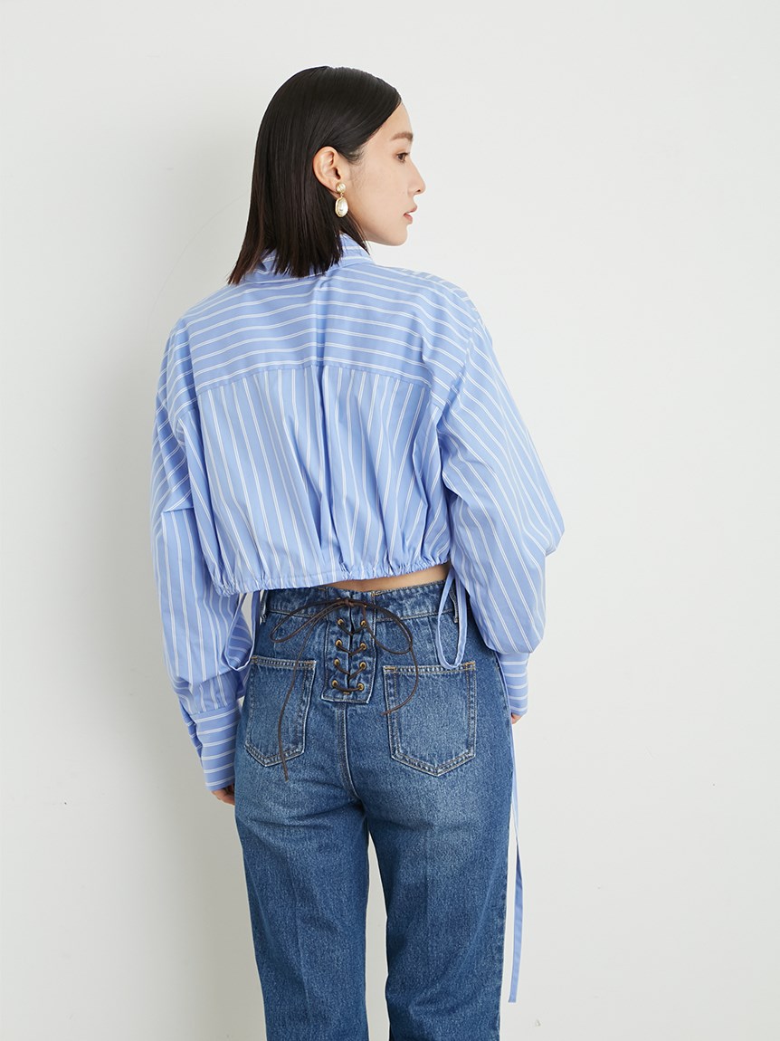 LILY BROWN ドロストクロップドシャツ | hartwellspremium.com