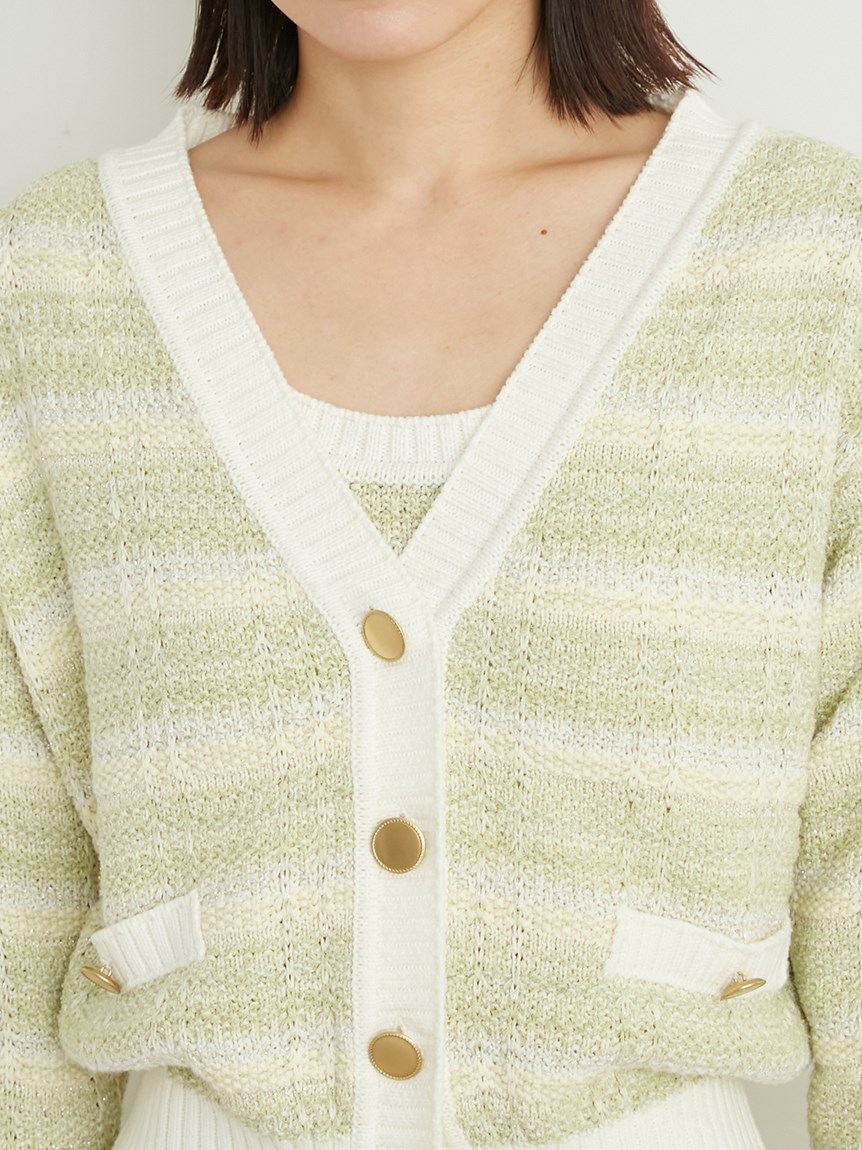 6(ROKU)＞LILY YARN SUKASHI CARDIGAN 【期間限定お試し価格】 www