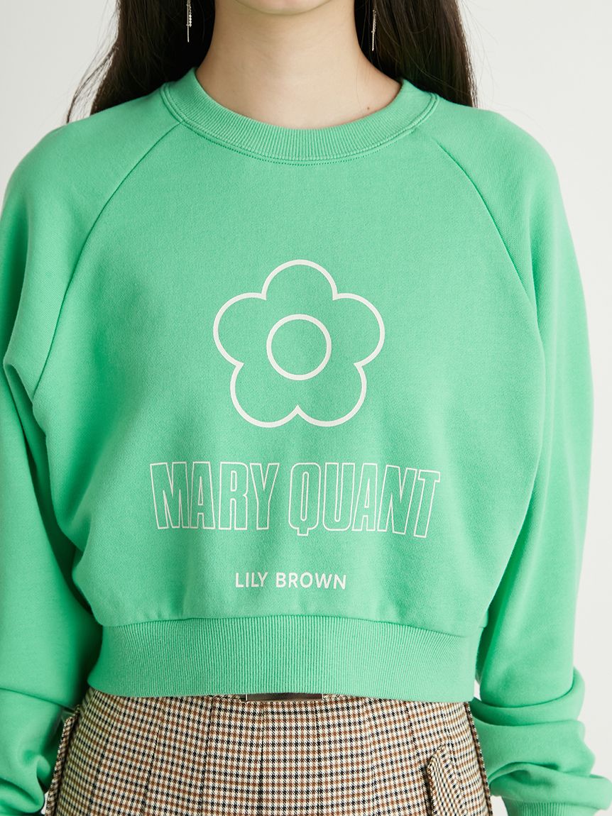 LILY BROWN×MARY QUANT】デイジークロップドスウェット|LILY BROWN