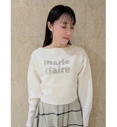 marieclaire×CELFORDCollaborationロゴニットプルオーバー