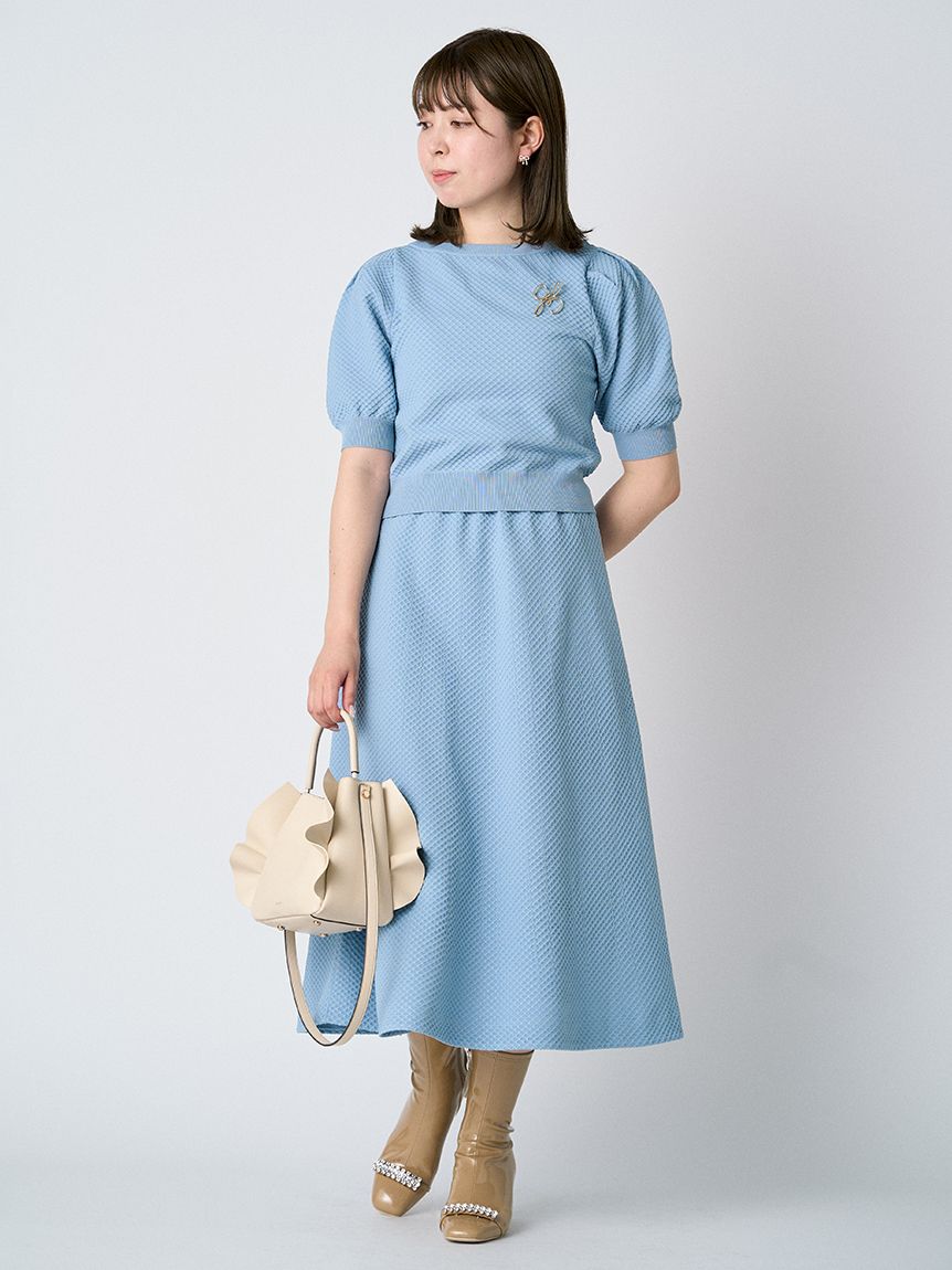 ブローチ付きニットセットアップ|CELFORD(セルフォード)の通販