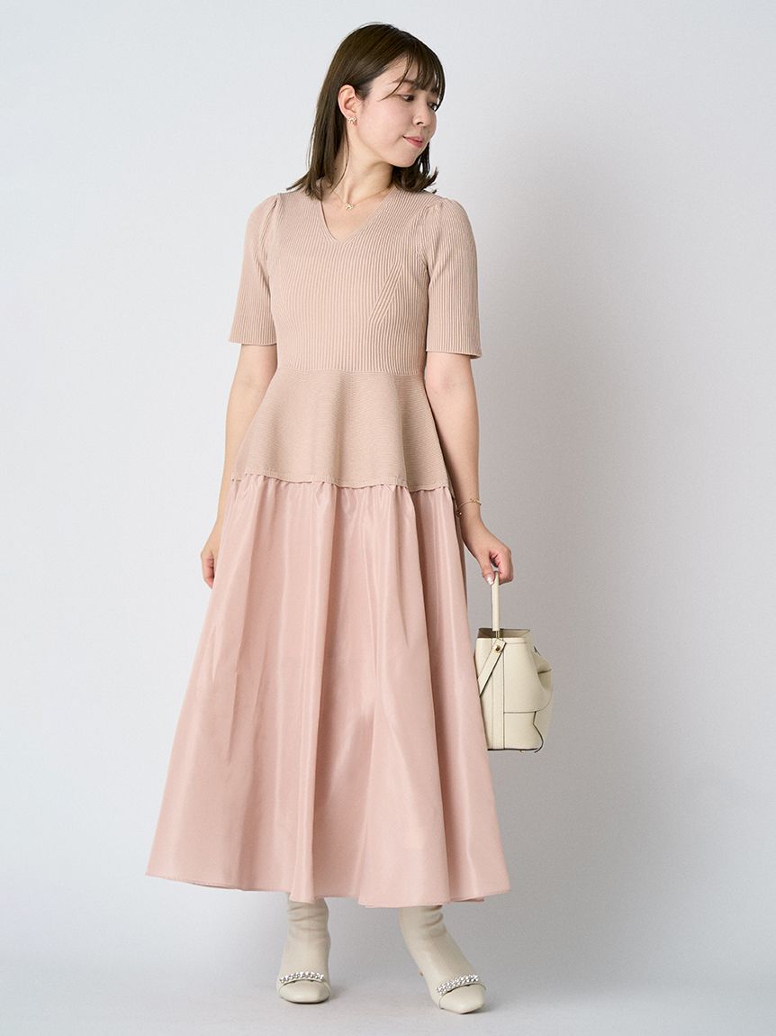 ニットドッキングタフタワンピース(デイリーワンピース)｜DRESS（ドレス）｜CELFORD（セルフォード）の通販サイト 【公式】