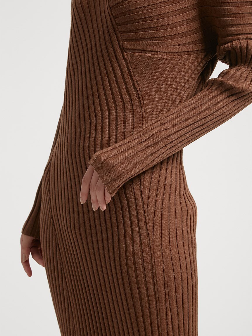 styling/ スタイリング オープンバックニットワンピース | www