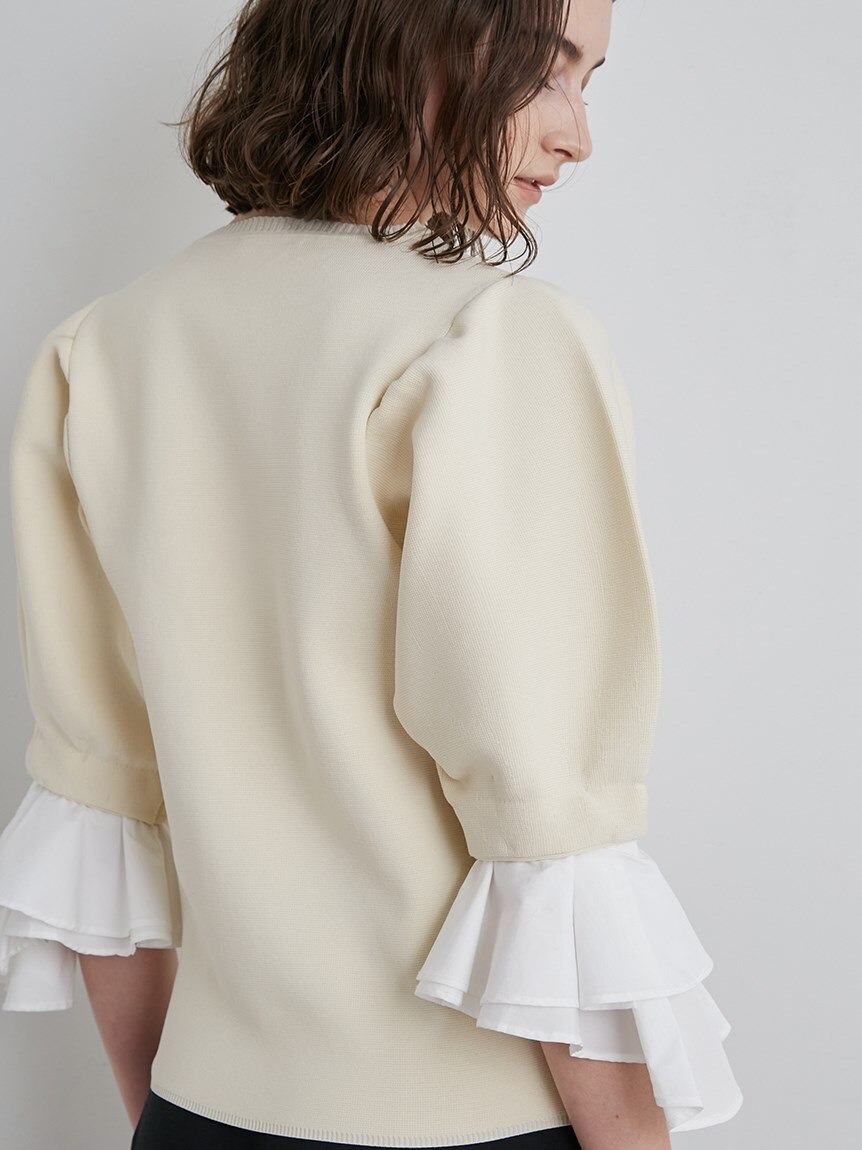 カフスドッキングニットトップス|styling/(スタイリング)の通販 
