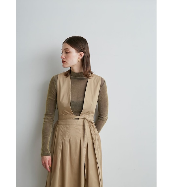 Organic Cotton-Mix Belted Wrap Dress