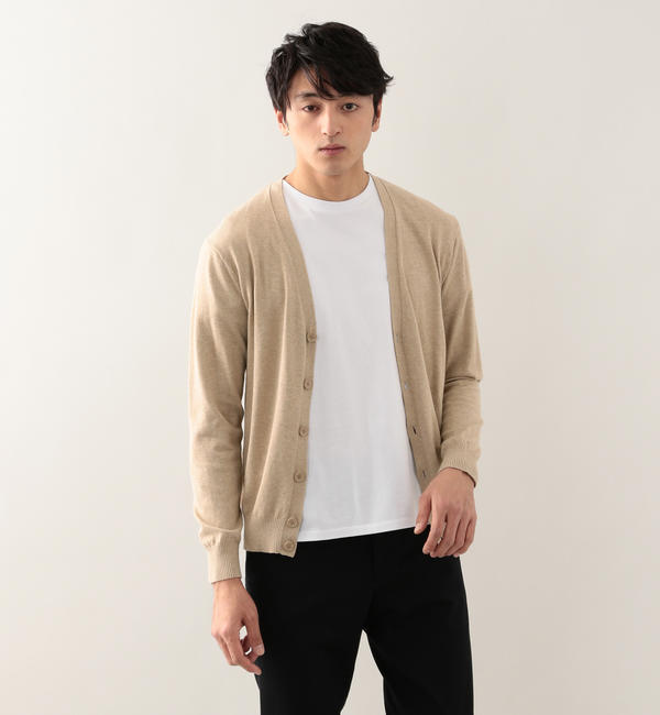 【マッキントッシュフィロソフィー ・ エムピーストア/MACKINTOSH PHILOSOPHY ・ MP STORE】 GIZAコットン天竺 Vネックカーディガン