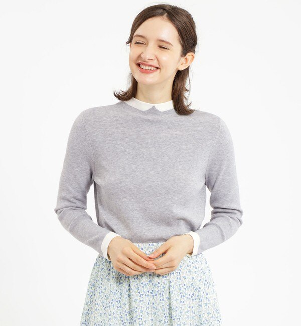 マッキントッシュフィロソフィー 22AW Cleric Collar Knit - ニット