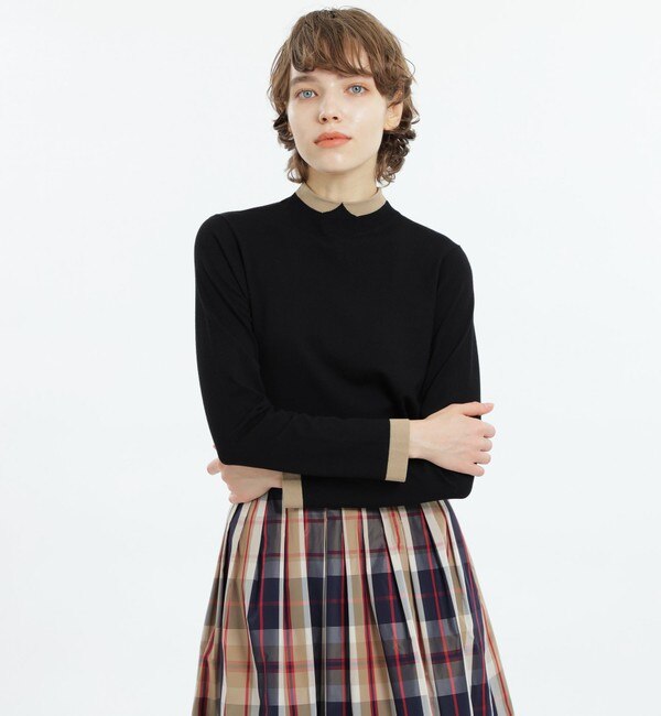 Cleric Collar Knit ロングスリーブプルオーバー