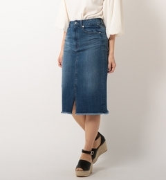 【ミューズ/Mew’s】 【雑誌掲載】360度デニムミモレタイトスカート [送料無料]
