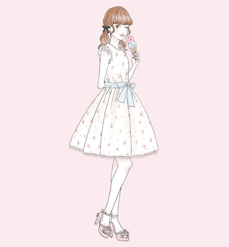 Ice Creamシュガーワンピース Mille Fille Closet ワンピース ロディスポット Lodispotto の通販 アイルミネ