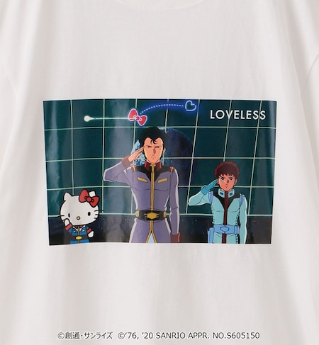 Loveless ガンダム ハローキティ プロジェクト 敬礼 ハローキティ コラボt Loveless ラブレス の通販 アイルミネ