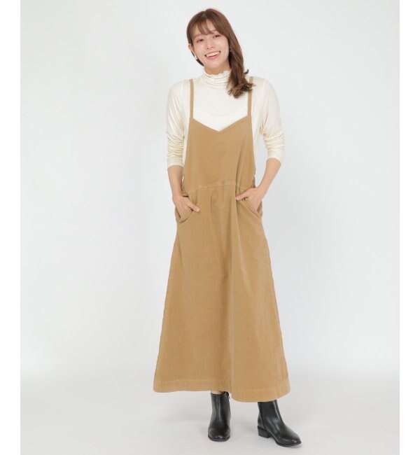 【イッカ/ikka】 Wrangler コーデュロイジャンパースカート