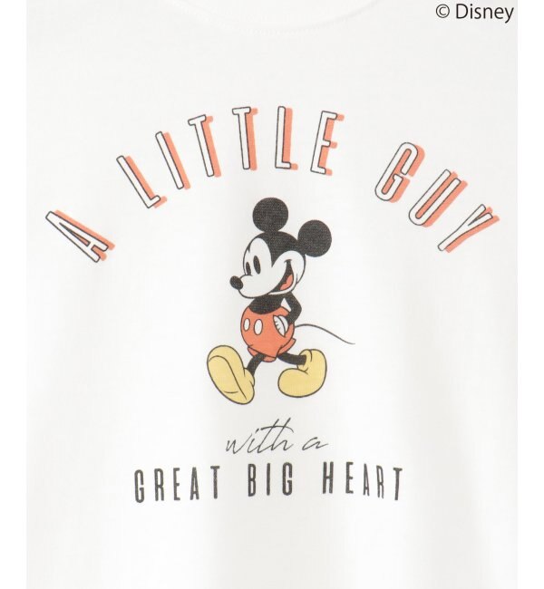 キッズ】 Disney ディズニー ミッキーマウス／レタープリントTシャツ