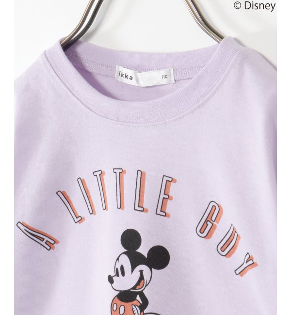 キッズ】 Disney ディズニー ミッキーマウス／レタープリントTシャツ