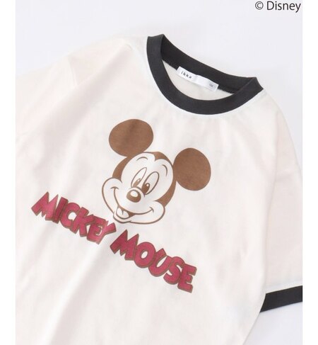 キッズ Disney ディズニー ミッキーマウス 前後プリントリンガーtシャツ 100 150cm Ikka イッカ の通販 アイルミネ