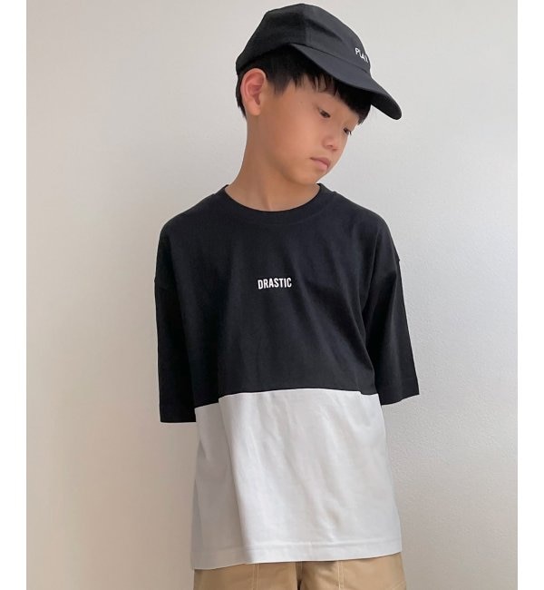 ＜アイルミネ＞【イッカ/ikka】 【キッズ】【冷感】ブロッキングTシャツ（100~160cm）画像