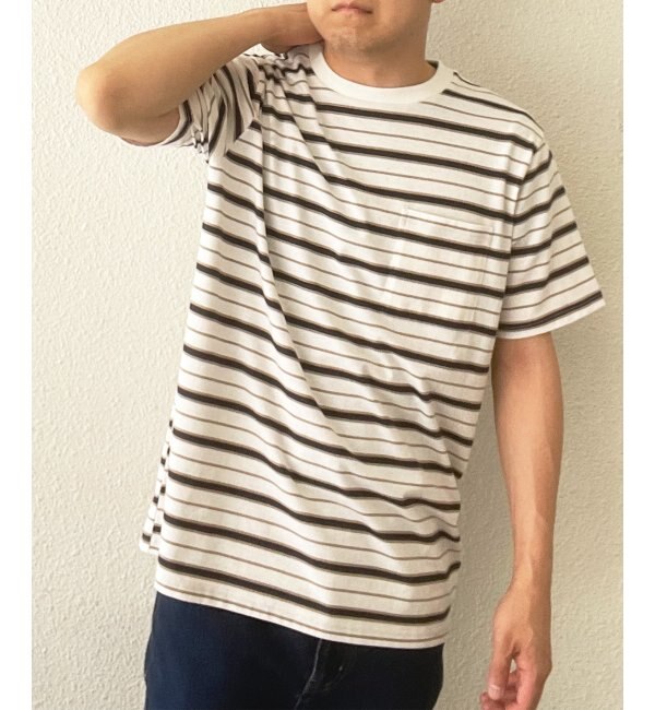 人気ファッションメンズ|【イッカ/ikka】 ポケ付きボーダーTシャツ