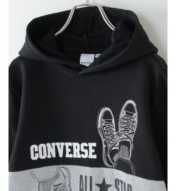 CONVERSE コンバース 裏起毛切り替えパーカー（130~160cm）|ikka