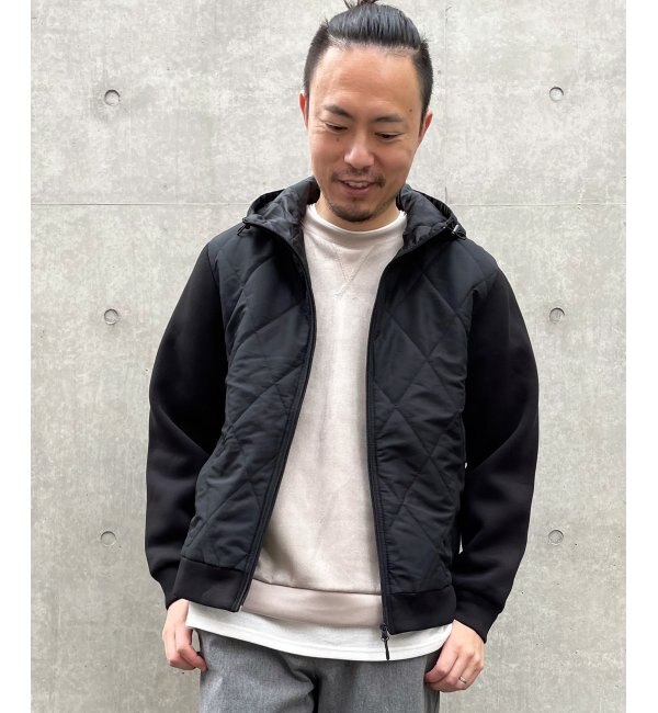 人気メンズファッション|【イッカ/ikka】 sorona コンビ中綿ジップパーカー