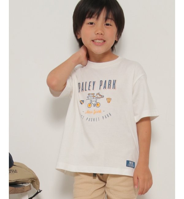 【イッカ/ikka】 USAコットン サーフテイストプリントTシャツ（120~160cm）