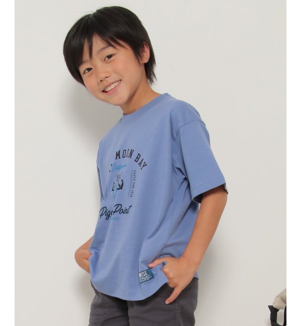 USAコットン サーフテイストプリントTシャツ（120~160cm）|ikka(イッカ