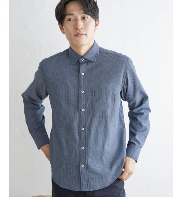 8111-218-0586＜Steven Alan＞ 60/2 SHAGGY BAND SHIRT - シャツ