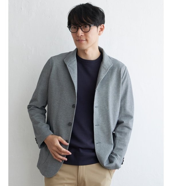 モテ系メンズファッション|【イッカ/ikka】 サーフニットスタンドジャケット